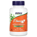 NOW Foods フェーズ2 【 iHerb アイハーブ 公式 】 ナウフーズ 白インゲン豆 エキス Phase2 スターチ ニュートラライザー サプリメント サプリ 植物性カプセル ベジカプセル 500mg 120粒