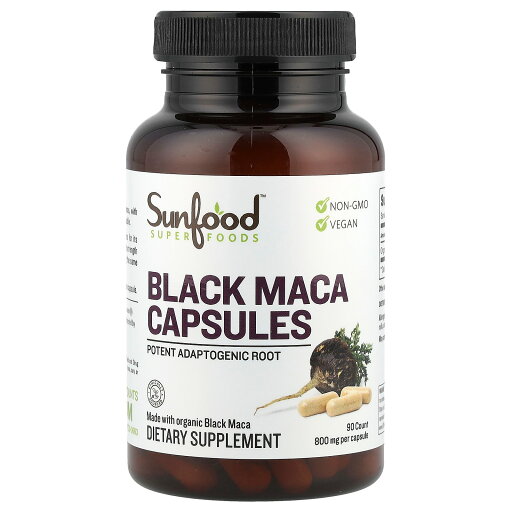 【POINT20倍★8/4 20:00〜8/11 1:59】Sunfood ブラックマカ カプセル 【 iHerb アイハーブ 公式 】 サンフード マカ マカルート マカ根 サプリメント サプリ 800mg 90粒 【POINT20倍★8/4 20:00〜8/11 1:59】Sunfood ブラックマカ カプセル 【 iHerb アイハーブ 公式 】 サンフード マカ マカルート マカ根 サプリメント サプリ 800mg 90粒