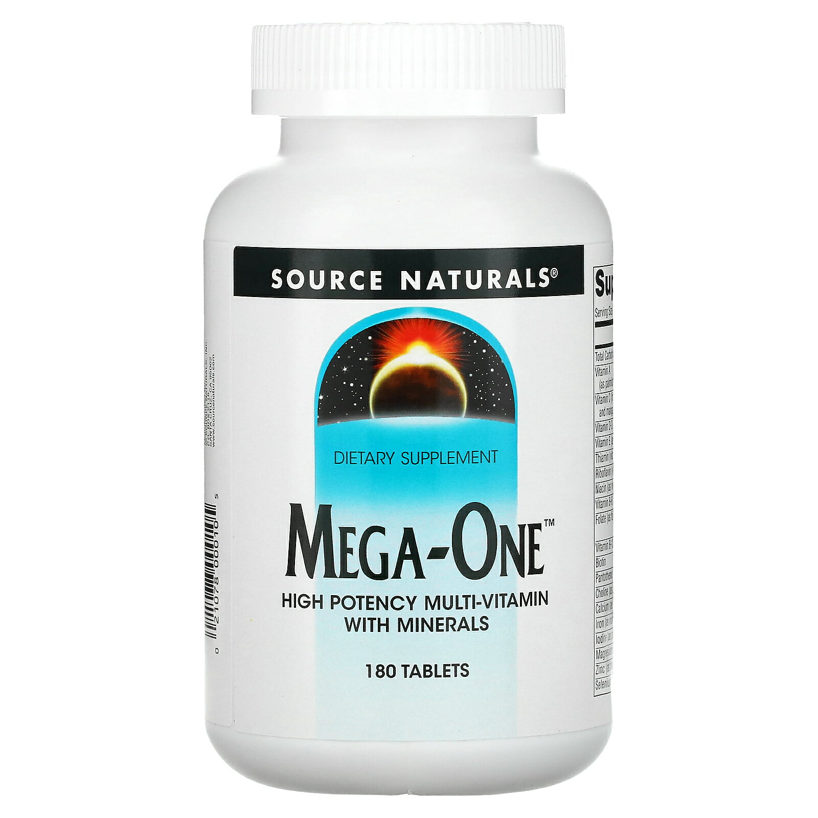 製品仕様 商品名 Source Naturals メガワン 【 iHerb アイハーブ 公式 】 ソースナチュラルズ Mega-One ハイポテンシー マルチビタミン ビタミン ミネラル 配合 サプリ サプリメント タブレット 180粒 商...