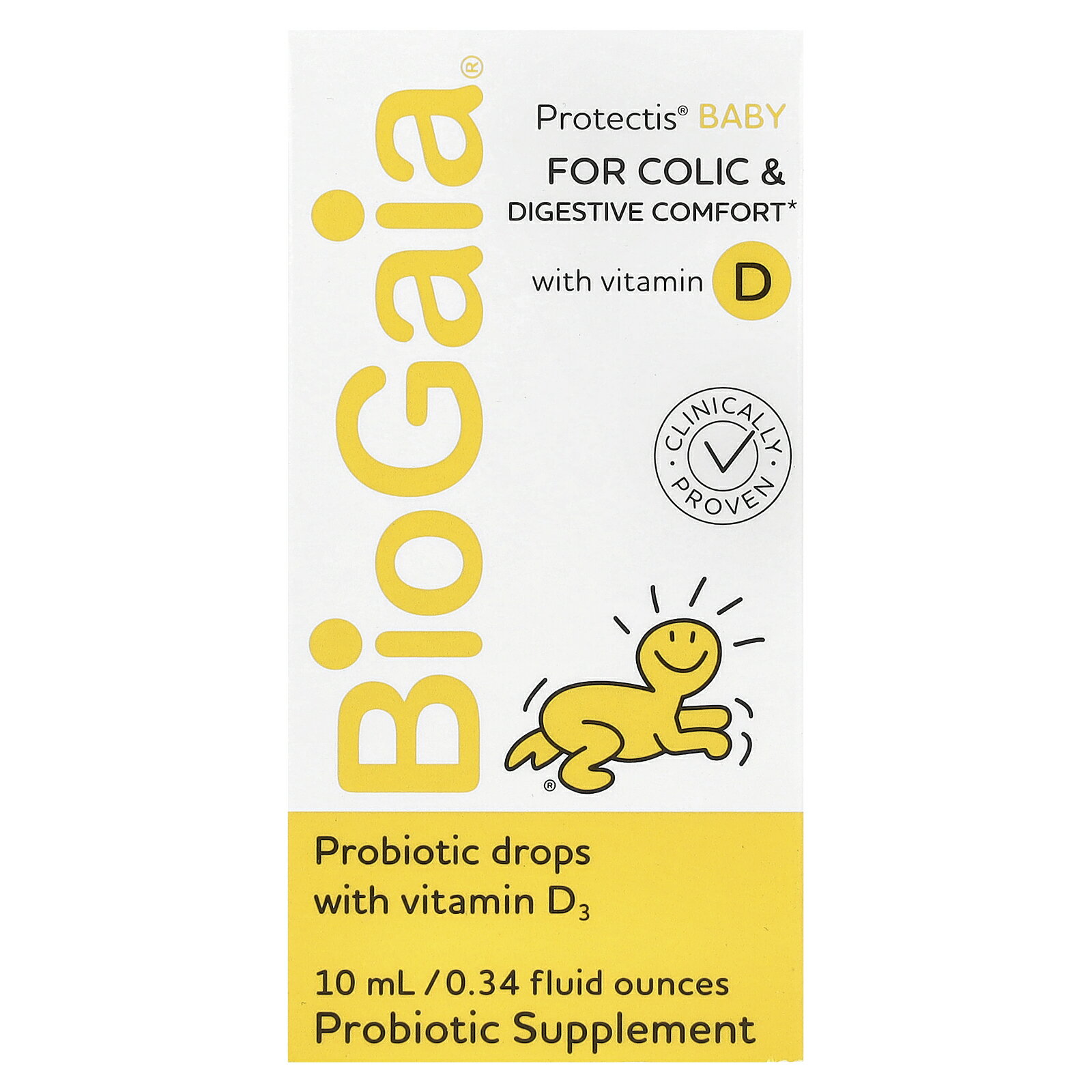 BioGaia プロテクティス ベビー 【 iHerb アイハーブ 公式 】 バイオガイア ProTectis 赤ちゃん用 プロバイオティクス 乳酸菌 ロイテリ菌 ビタミンD ビタミンD3 サプリメント サプリ リキッド 液体 10ml