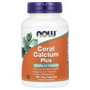 NOW Foods サンゴカルシウム プラス 【 iHerb アイハーブ 公式 】 ナウフーズ コーラル 珊瑚 サンゴ カルシウム サプリメント サプリ ミネラ...