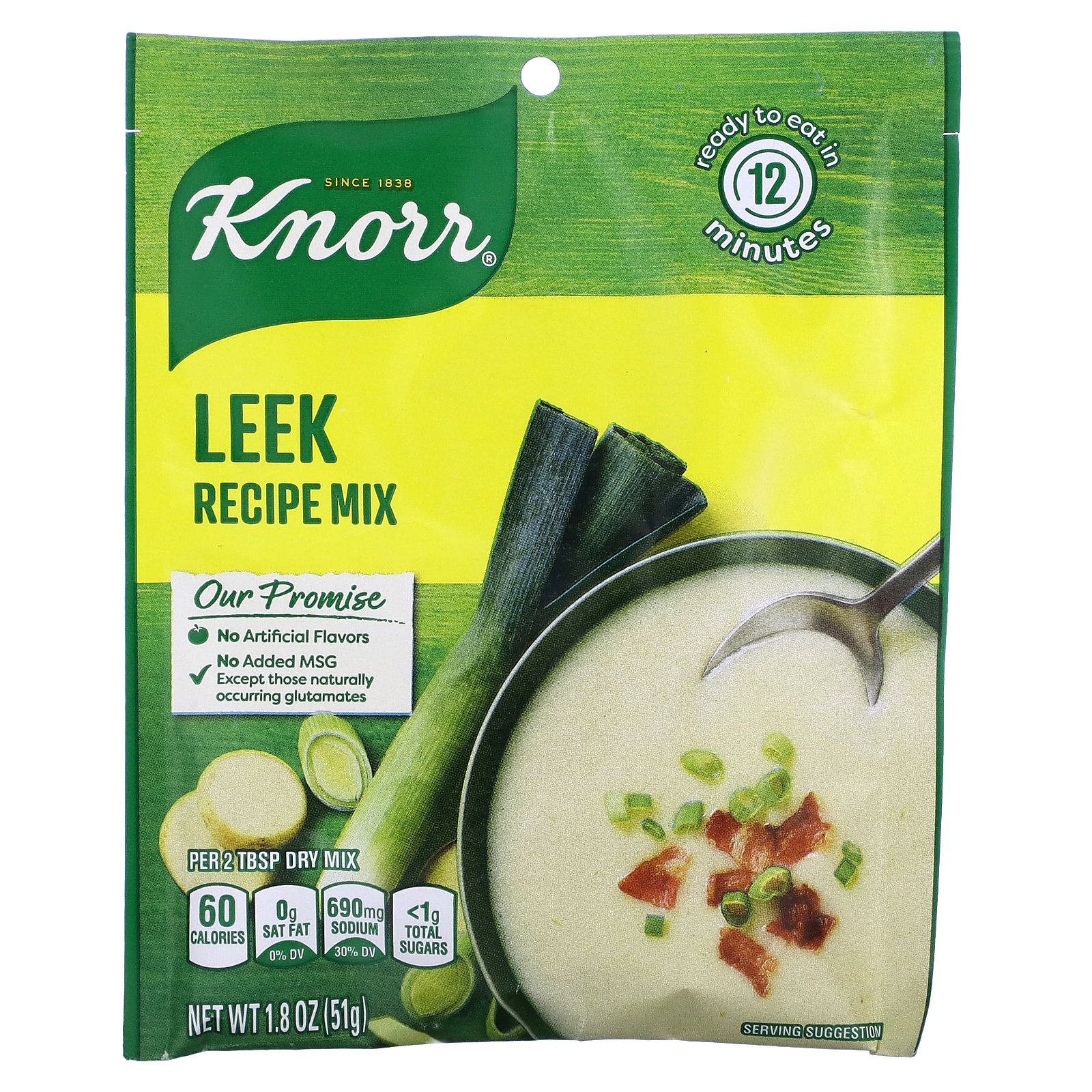 【P15倍★5/9 20:00~5/16 01:59】Knorr リーキ レシピミックス 【 iHerb アイハーブ 公式 】 クノール ポロネギ 西洋ネギ セイヨウネギ リーク ポタージュ 乾燥スープ スープ パウダー 粉末 51g