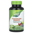 Nature's Way ホーソーン ベリー 【 iHerb アイハーブ 公式 】 ネイチャーズウェイ サンザシ サンザシベリー サプリメント サプリ ヴィーガ...