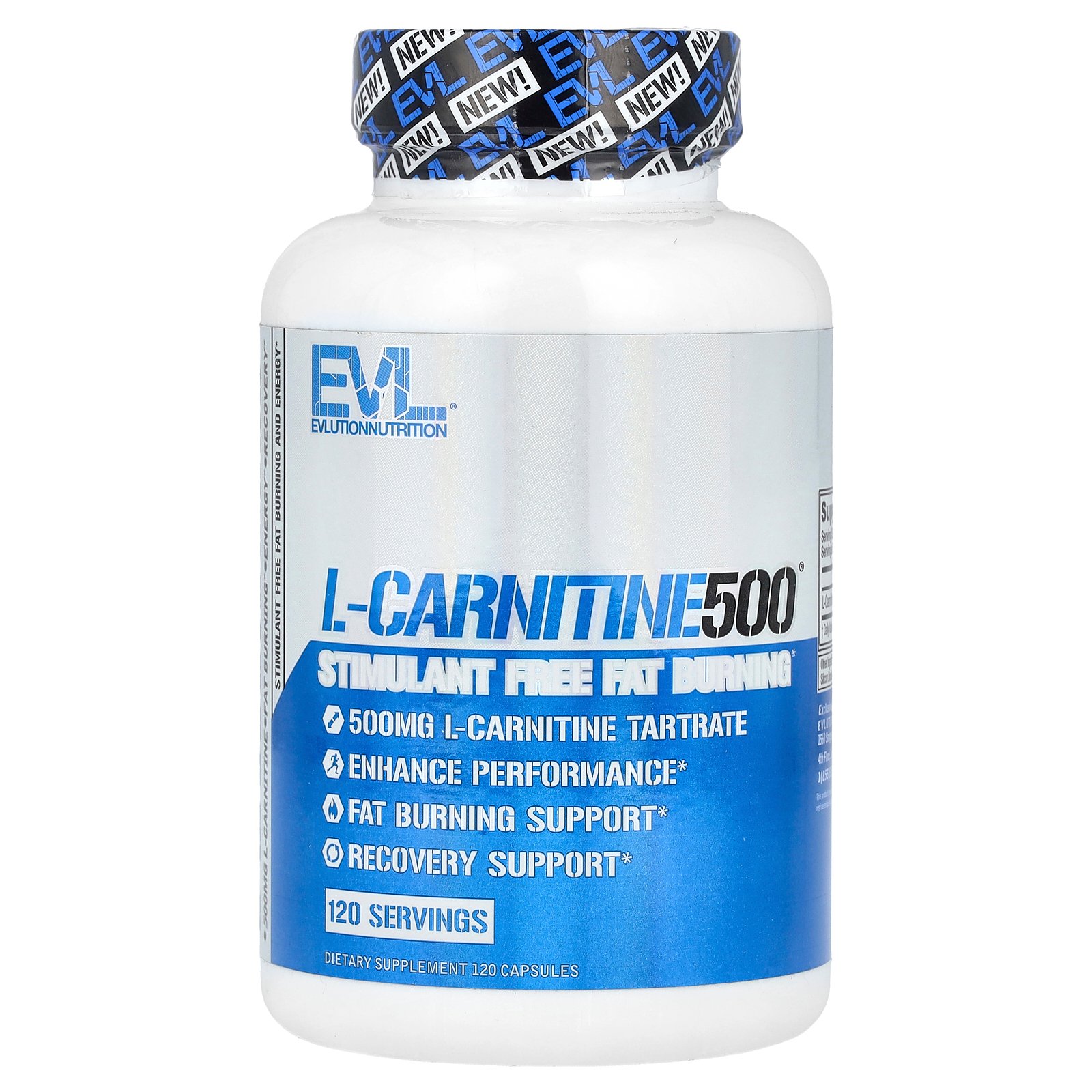 EVLution Nutrition L-カルニチン 500 【 iHerb アイハーブ 公式 】 エボリューションニュートリション カルニチン L-カルニチン酒石酸..