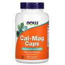 NOW Foods カル-マグ キャップス 【 iHerb アイハーブ 公式 】 ナウフーズ カルシウム マグネシウム Cal-Mag ミネラル ビタミンD3 ...