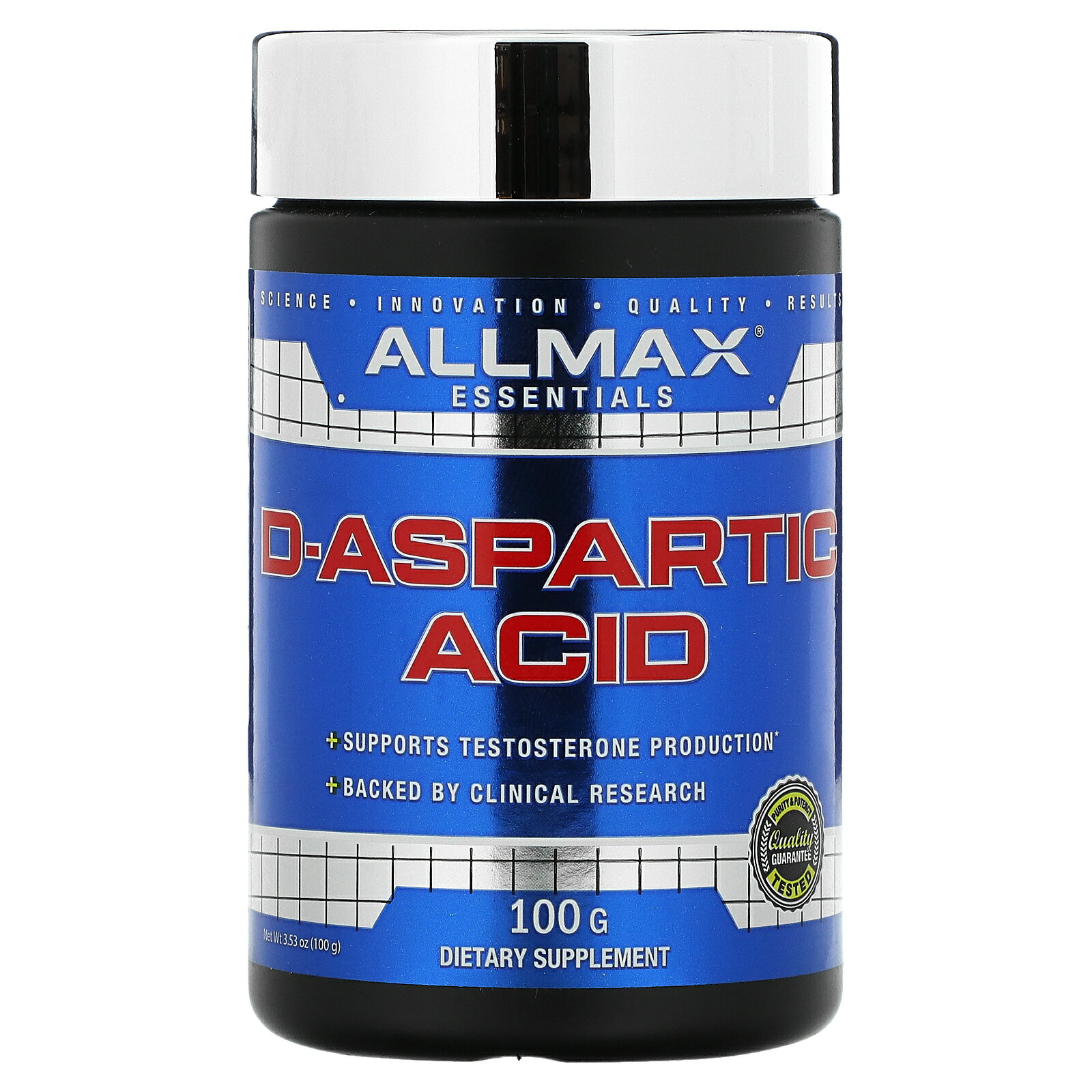 ALLMAX D-アスパラギン酸 【 iHerb アイハーブ 公式 】 オールマックスニュートリション アスパラギン酸 アミノ酸 サプリメント サプリ..