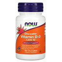 NOW Foods ビタミンD3 【 iHerb アイハーブ 公式 】 ナウフーズ ビタミンD ビタミン D3 D コレカルシフェロール ビタミン類 サプリ ビ...