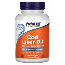 NOW Foods タラ肝油 【 iHerb アイハーブ 公式 】 ナウフーズ コッドリバーオイル オメガ3 フィッシュオイル オメガ3脂肪酸 DHA EPA ...