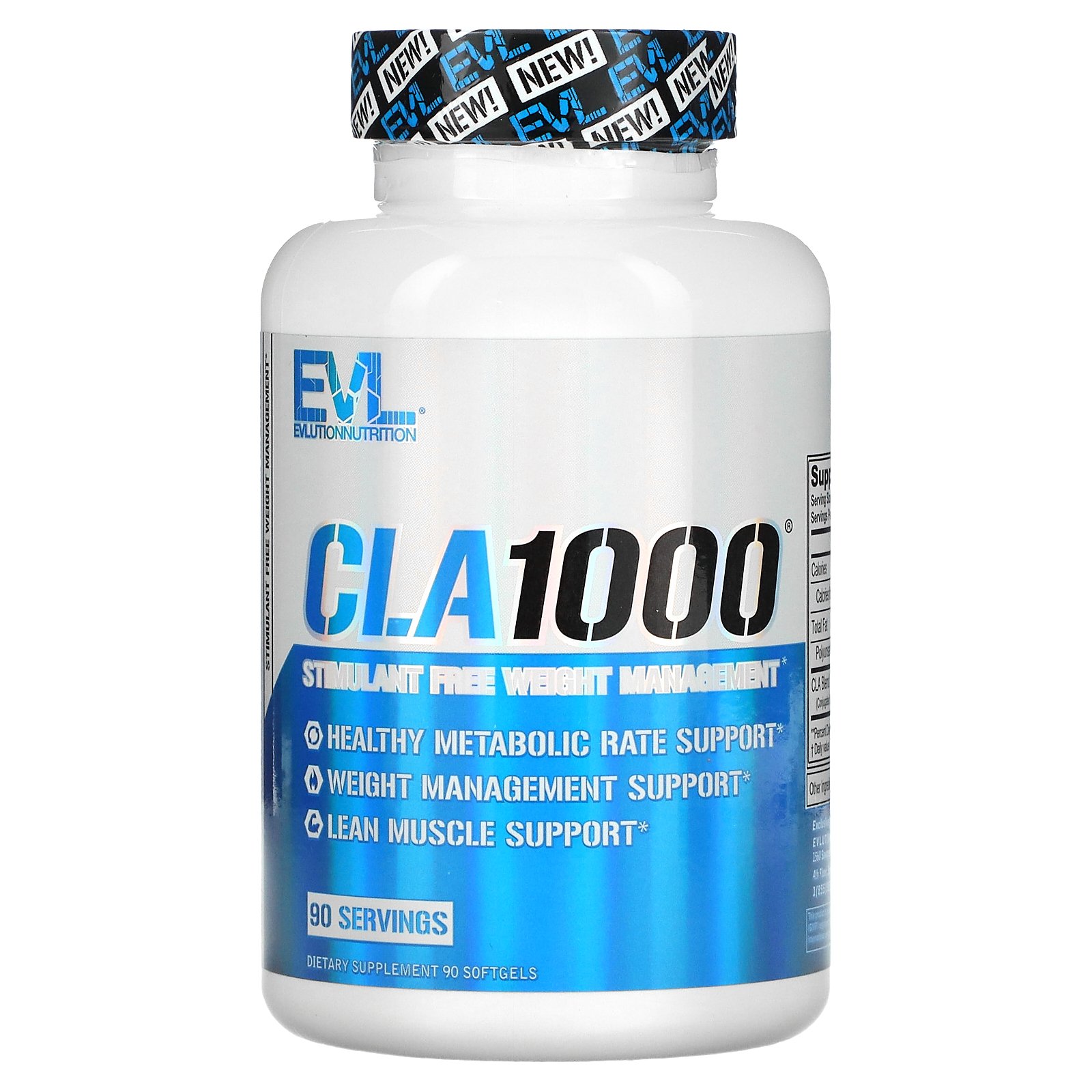 【5/20限定★POINT最大20倍】EVLution Nutrition CLA 1000 【 iHerb アイハーブ 公式 】 エボリューションニュートリション 共役リノール酸 ベニバナ油 ベニバナオイル 紅花油 サフラワー油 サフラワーオイル サプリ ソフトジェル 1,000mg 90粒