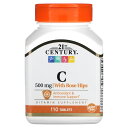 21st Century ビタミンC ローズヒップ 配合 【 iHerb アイハーブ 公式 】 21st センチュリー ビタミン C ビタミン類 アスコルビン酸...