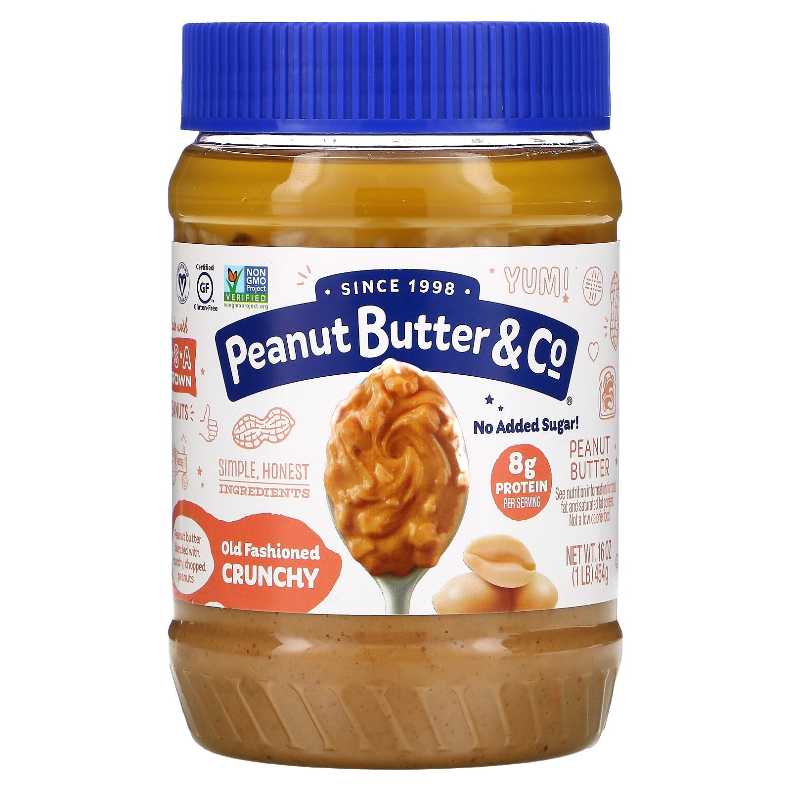 【P15倍★5/9 20:00~5/16 01:59】Peanut Butter & Co ピーナッツバター オールドファッション クランチー 【 iHerb アイハーブ 公式 】 ピーナッツバター&カンパニー ピーナツバター ピーナッツ スプレッド グルテンフリー タンパク質 454g