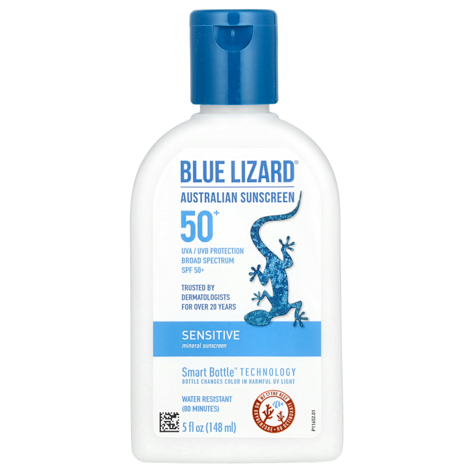 【POINT20倍★8/1 0:00〜23:59限定】Blue Lizard 日焼け止め 【 iHerb アイハーブ 公式 】 ブルーリザード オーストラリアン サンスクリーン 日焼け止めクリーム サンブロック ミネラル Australian Sunscreen ウォータープルーフ 敏感肌 SPF50+ 148mlのサムネイル