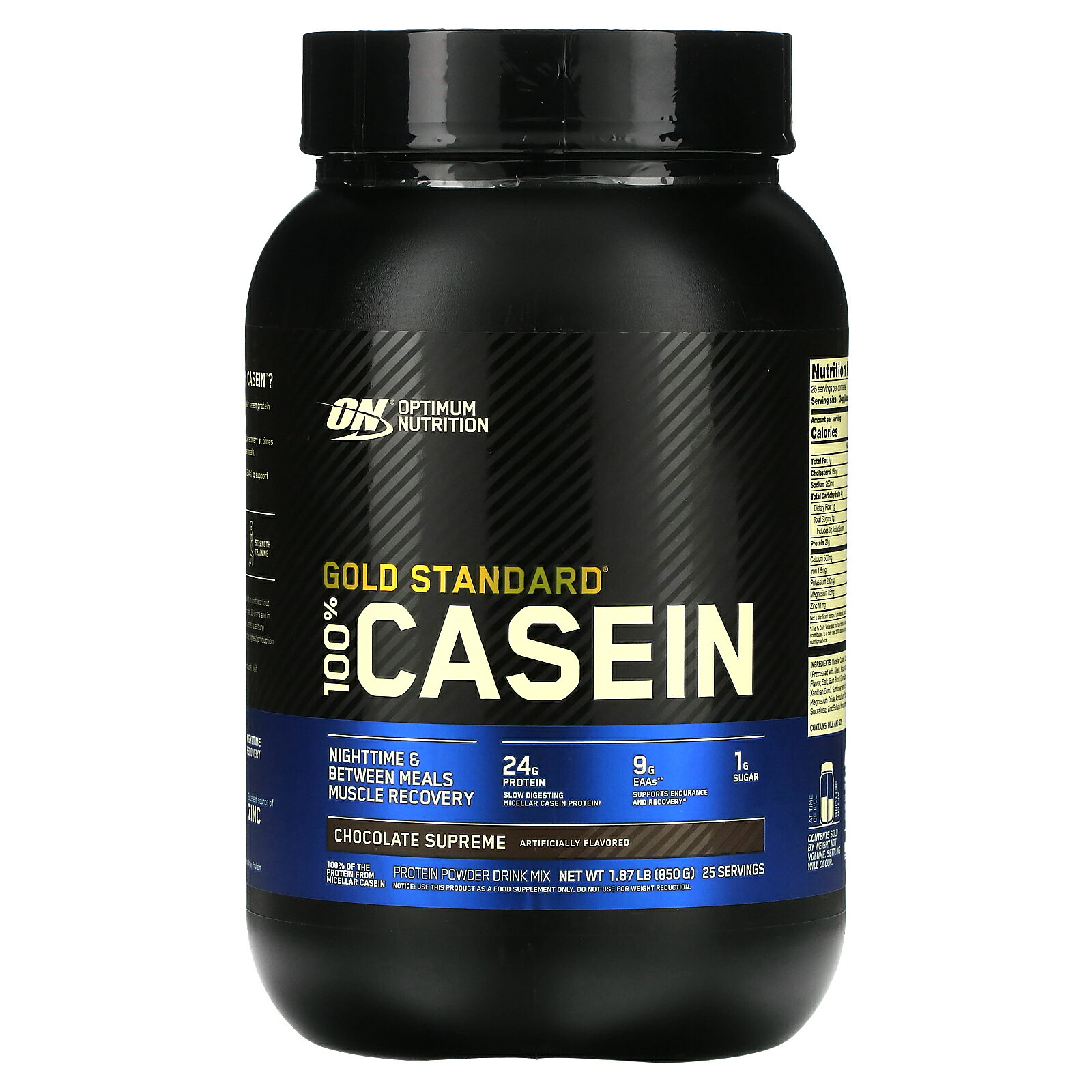 ゴールドスタンダード 100 カゼイン 【 iHerb アイハーブ 公式 】 オプティマムニュートリション Optimum Nutrition ON Gold Standard Casein ミセルカゼイン プロテイン パウダー チョコレート スプリーム 850g