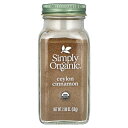 【POINT20倍★6/30 0:00~7/1 23:59】Simply Organic セイロンシナモン オーガニック 【 iHerb アイハーブ 公式 】 シンプルオーガニック シンプリーオーガニック 有機 乾燥 セイロン シナモン ニッケイ 肉桂 桂皮 スパイス パウダー 粉末 59g