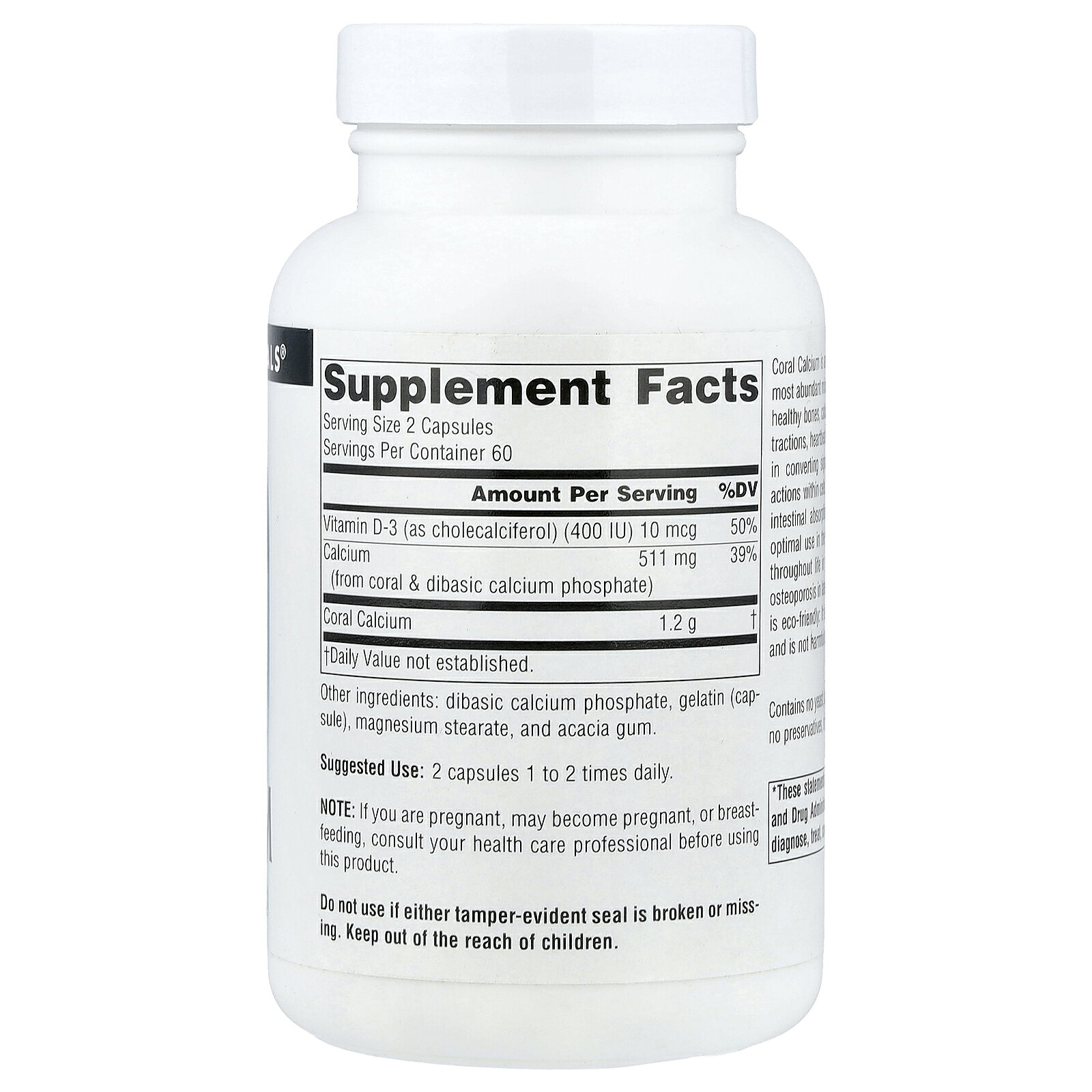 Source Naturals サンゴカルシウム 【 iHerb アイハーブ 公式 】 ソースナチュラルズ サンゴ 珊瑚 カルシウム サプリ サプリメント カプセル 600mg 120粒 iherb-official-10001539 iHerb サンプル画像3