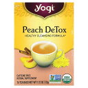 Yogi Tea ピーチティー オーガニック 【 iHerb アイハーブ 公式 】 ヨギティー 有機 ハーブティー ピーチ モモ シナモン ショウガ カルダモン...