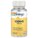 Solaray ヨウ素 【 iHerb アイハーブ 公式 】 ソラレー ミネラル ヨウ化カリウム 由来 サプリメント サプリ ベジカプセル 500mcg 30粒