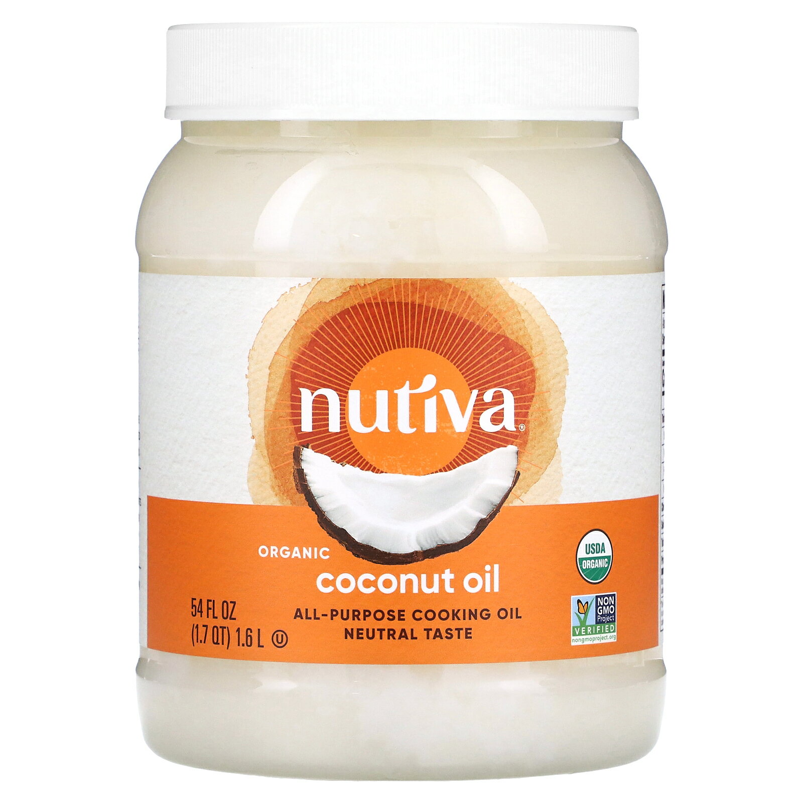 Nutiva ココナッツオイル オーガニック  ヌティバ 有機 精製 ココナッツ ヤシ 椰子 オイル 油 調理オイル 1.6L