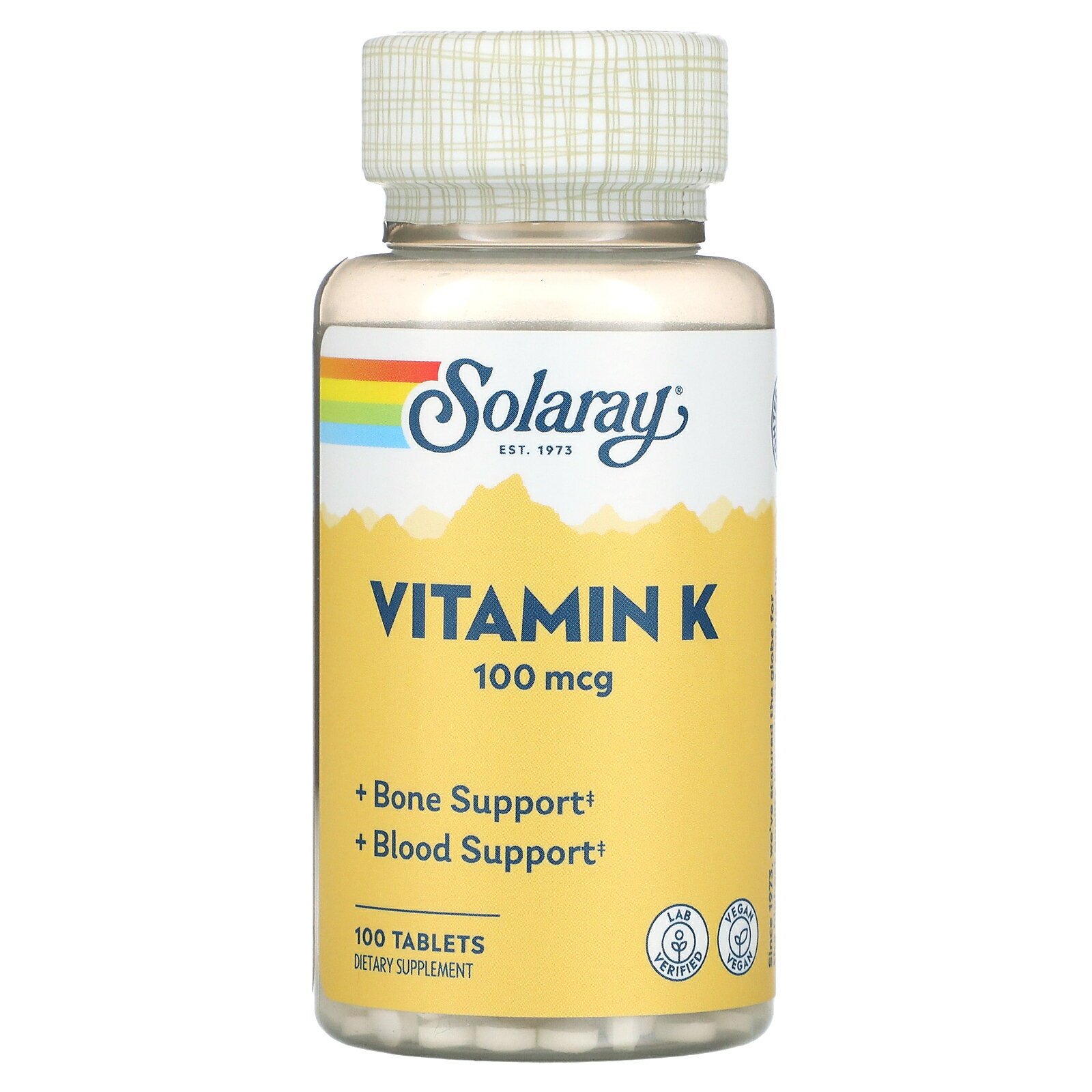 Solaray ビタミンK 【 iHerb アイハーブ 公式 】 ソラレー ビタミン K ビタミン類 フィロキノン ビタミンサプリ サプ…