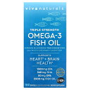 Viva Naturals オメガ3 フィッシュオイル 【 iHerb アイハーブ 公式 】 ビバナチュラルズ EPA DHA サプリメント サプリ トリプル ...
