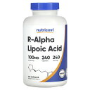 Nutricost R-アルファリポ酸 【 iHerb アイハーブ 公式 】 ニュートリコスト α-リポ酸 アルファリポ酸 サプリメント サプリ カプセル 10...