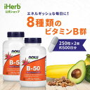 NOW Foods ビタミンB-50 2個セット 【 iHerb アイハーブ 公式 】 ナウフーズ ビタミンB群 サプリ サプリメント ビタミンB複合体 B1 ...