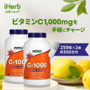 NOW Foods ビタミンC-1000 2個セット 【 iHerb アイハーブ 公式 】 ナウフーズ ビタミンC サプリメント サプリ タイムリリース 持続型...
