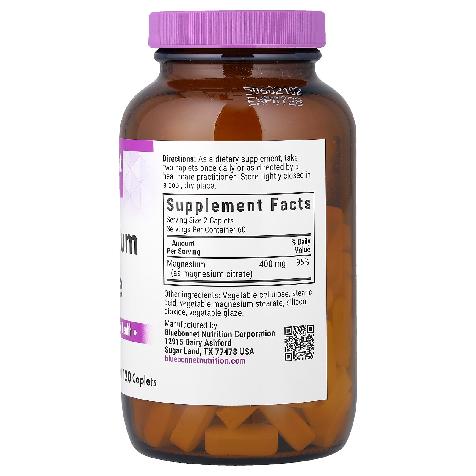 Bluebonnet Nutrition クエン酸マグネシウム 【 iHerb アイハーブ 公式 】 ブルー...