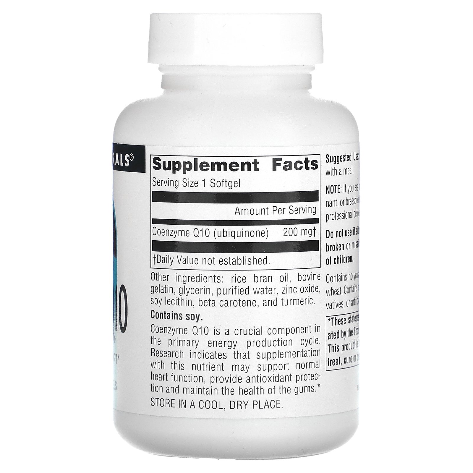 Source Naturals コエンザイムQ10 【 iHerb アイハーブ 公式 】 ソースナチュラルズ CoQ10 サプリ サプリメント ソフトジェル 200mg 60粒 iherb-official-10008314 iHerb サンプル画像2