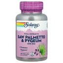 Solaray ノコギリヤシ & ピジウム 【 iHerb アイハーブ 公式 】 ソラレー ソーパルメット アフリカプルーン ソーパルメットベリー ピグム 亜鉛...