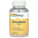 Solaray カリウム 【 iHerb アイハーブ 公式 】 ソラレー ミネラル サプリメント サプリ ベジカプセル 99mg 200粒