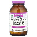 Bluebonnet Nutrition クエン酸カルシウム マグネシウム ビタミンD3 【 iHerb アイハーブ 公式 】 ブルーボネット ニュートリション...