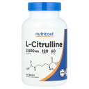 Nutricost L-シトルリン 【 iHerb アイハーブ 公式 】 ニュートリコスト シトルリン アミノ酸 サプリメント サプリ タブレット 2,500m...