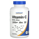 Nutricost ビタミンC 亜鉛 配合 【 iHerb アイハーブ 公式 】 ニュートリコスト ビタミン C ビタミン類 ビタミンサプリ アスコルビン酸 ジ...