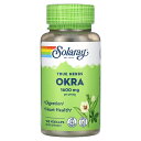 Solaray オクラ 【 iHerb アイハーブ 公式 】 ソラレー オクラエキス ハーブ トゥルーハーブ サプリメント サプリ ベジカプセル 1,600mg...