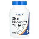Nutricost ピコリン酸亜鉛 【 iHerb アイハーブ 公式 】 ニュートリコスト ピコリン酸 亜鉛 ジンク ミネラル サプリメント サプリ カプセル ...