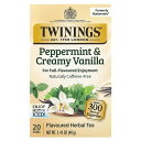 Twinings ペパーミント & クリーミーバニラティー 【 iHerb アイハーブ 公式 】 トワイニング ミント バニラ フレーバー ハーブティー ティー...