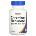 Nutricost ピコリン酸クロム 【 iHerb アイハーブ 公式 】 ニュートリコスト ピコリン酸 クロム クロミウム ミネラル サプリメント サプリ タ...