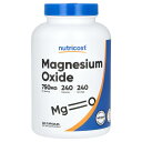 Nutricost 酸化マグネシウム 【 iHerb アイハーブ 公式 】 ニュートリコスト マグネシウム ミネラル サプリメント サプリ カプセル 750mg...