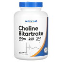 Nutricost 重酒石酸コリン 【 iHerb アイハーブ 公式 】 ニュートリコスト 重酒石酸 コリン ミネラル サプリメント サプリ カプセル 650m...