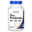 Nutricost ピコリン酸亜鉛 【 iHerb アイハーブ 公式 】 ニュートリコスト ピコリン酸 亜鉛 ジンク ミネラル サプリメント サプリ カプセル ...