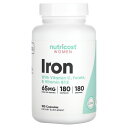 Nutricost 鉄分 【 iHerb アイハーブ 公式 】 ニュートリコスト 鉄 ビスグリシン酸第一鉄 フマル酸第一鉄 ミネラル ビタミンC 葉酸 ビタミン...