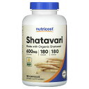 Nutricost シャタヴァリ 【 iHerb アイハーブ 公式 】 ニュートリコスト オーガニック 有機 シャタヴァリ根 エキス サポニン サプリメント サ...