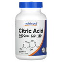 Nutricost クエン酸 【 iHerb アイハーブ 公式 】 ニュートリコスト サプリメント サプリ カプセル 1,000mg 120粒