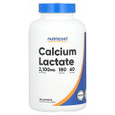 Nutricost 乳酸カルシウム 【 iHerb アイハーブ 公式 】 ニュートリコスト 乳酸 カルシウム ミネラル サプリメント サプリ カプセル 2,10...