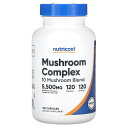 【POINT20倍★10/14 20:00~10/17 9:59】Nutricost マッシュルーム コンプレックス 【 iHerb アイハーブ 公式 】 ニュートリコスト 冬虫夏草 ヤマブシタケ 霊芝 アガリクス チャーガ シイタケ カワラタケ まいたけ キノコ サプリ カプセル 5,500mg 120粒