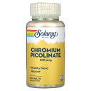 Solaray ピコリン酸クロム 【 iHerb アイハーブ 公式 】 ソラレー ピコリン酸 クロム クロミウム ミネラル サプリメント サプリ タブレット 2...