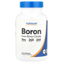 Nutricost ほう素 【 iHerb アイハーブ 公式 】 ニュートリコスト ボロン ホウ素 ミネラル サプリメント サプリ カプセル 5mg 240粒