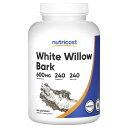 Nutricost ホワイトウィロー バーク 【 iHerb アイハーブ 公式 】 ニュートリコスト セイヨウ シロヤナギ 白柳 樹皮 サプリメント サプリ カ...