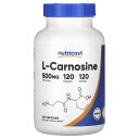 Nutricost L-カルノシン 【 iHerb アイハーブ 公式 】 ニュートリコスト カルノシン アミノ酸 サプリメント サプリ カプセル 500mg 1...